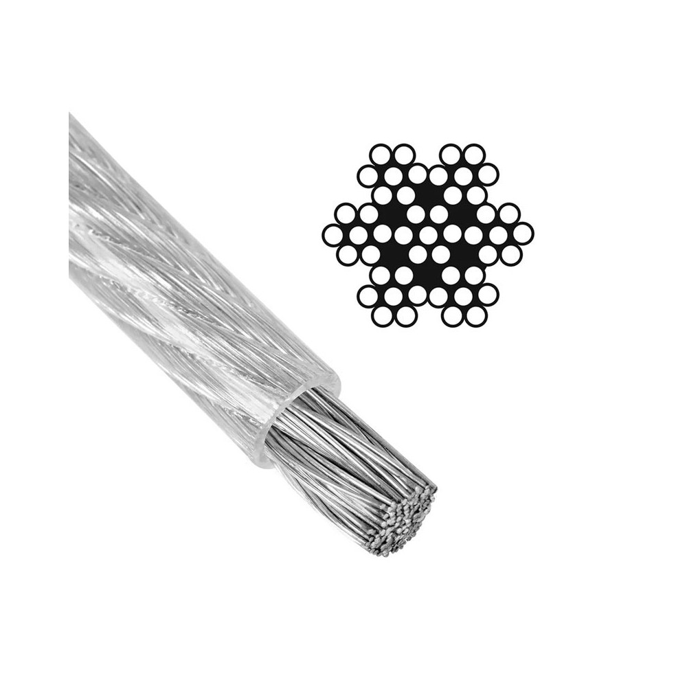 Cable de acero inoxidable 7x7